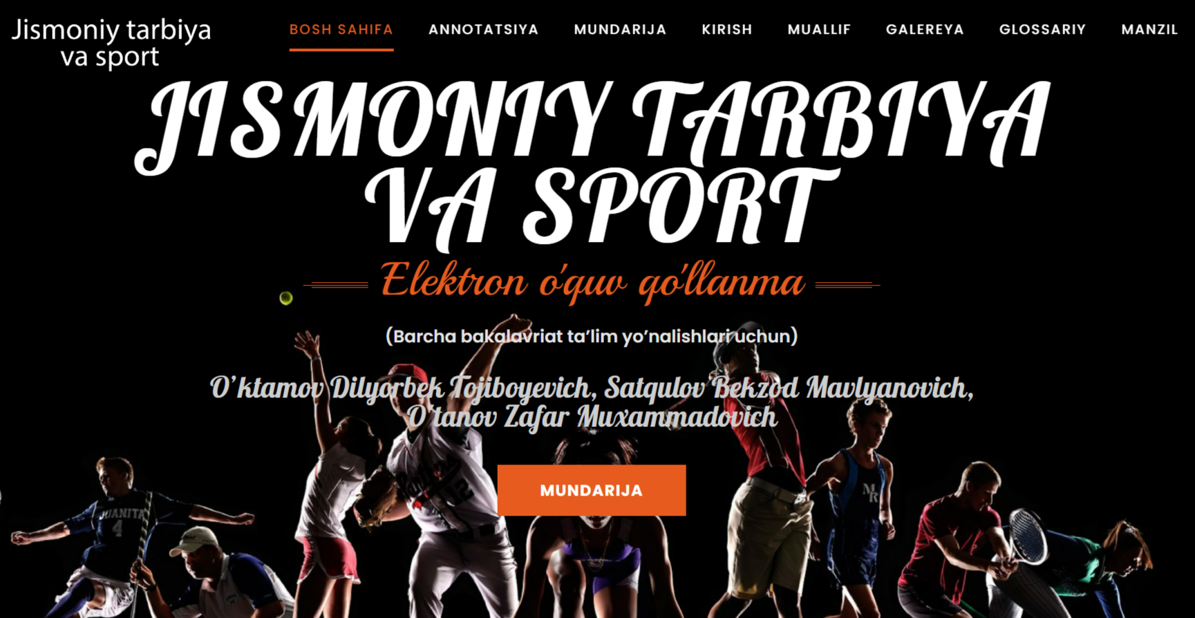 Elektron o‘quv qo‘llanma - "Jismoniy tarbiya va sport"